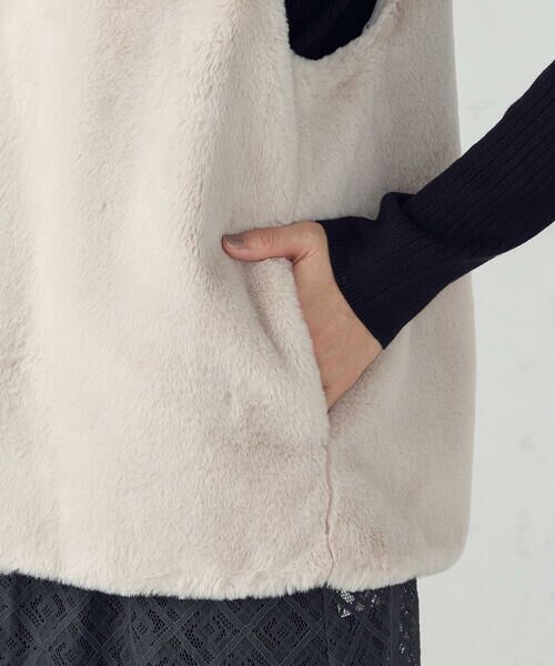 COMME CA ISM / コムサイズム ベスト | ラビット調　ファージレ | 詳細18