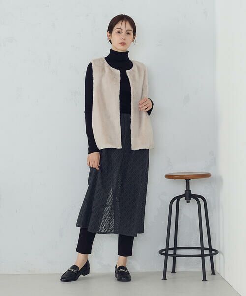 COMME CA ISM / コムサイズム ベスト | ラビット調　ファージレ | 詳細8