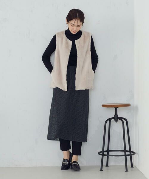 COMME CA ISM / コムサイズム ベスト | ラビット調　ファージレ | 詳細9