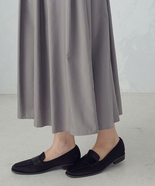 COMME CA ISM / コムサイズム ロング・マキシ丈スカート | ポリエステルタフタ　タックギャザーフレアスカート | 詳細15