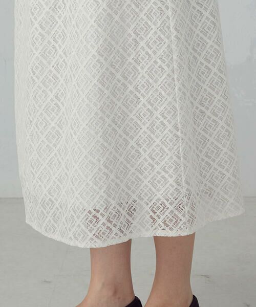 COMME CA ISM / コムサイズム ロング・マキシ丈スカート | 2WAY Iラインレーススカート | 詳細10