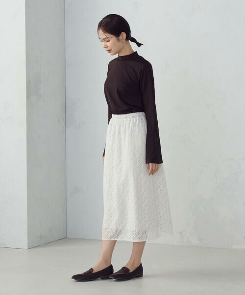 COMME CA ISM / コムサイズム ロング・マキシ丈スカート | 2WAY Iラインレーススカート | 詳細2