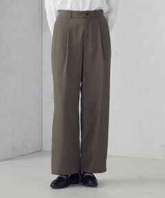 COMME CA ISM / コムサイズム その他パンツ | 【セットアップ対応】ポリエステルツイル　ワイドテーパードパンツ