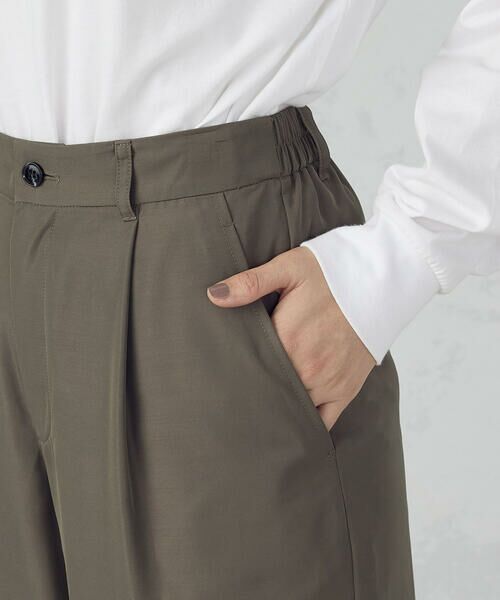 COMME CA ISM / コムサイズム その他パンツ | 【セットアップ対応】ポリエステルツイル　ワイドテーパードパンツ | 詳細14