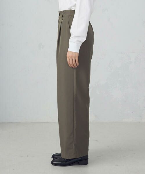 COMME CA ISM / コムサイズム その他パンツ | 【セットアップ対応】ポリエステルツイル　ワイドテーパードパンツ | 詳細10