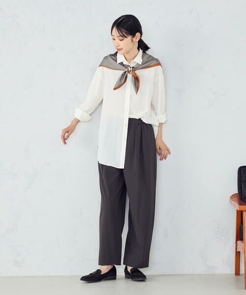 COMME CA ISM / コムサイズム その他パンツ | ワイド テーパードシルエットパンツ | 詳細3