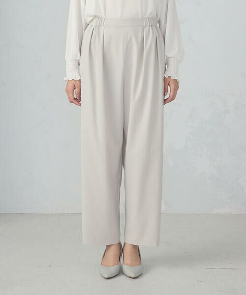 COMME CA ISM / コムサイズム その他パンツ | ワイド テーパードシルエットパンツ | 詳細11