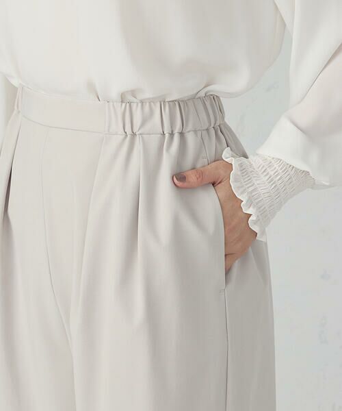 COMME CA ISM / コムサイズム その他パンツ | ワイド テーパードシルエットパンツ | 詳細15