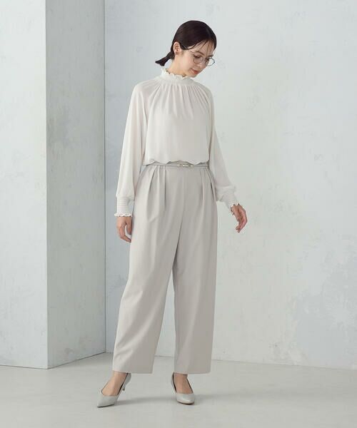 COMME CA ISM / コムサイズム その他パンツ | ワイド テーパードシルエットパンツ | 詳細7