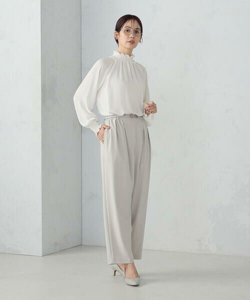 COMME CA ISM / コムサイズム その他パンツ | ワイド テーパードシルエットパンツ | 詳細8