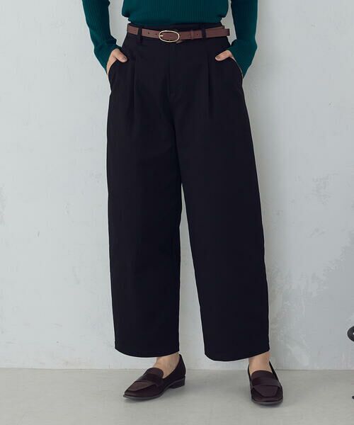 COMME CA ISM / コムサイズム その他パンツ | ソフトカービーパンツ(ブラック)