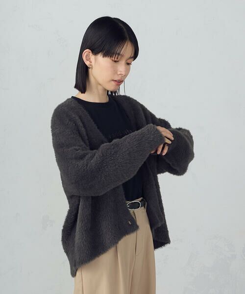 COMME CA ISM / コムサイズム カーディガン・ボレロ | 【ウォッシャブル】シャギーニット　カーディガン | 詳細10