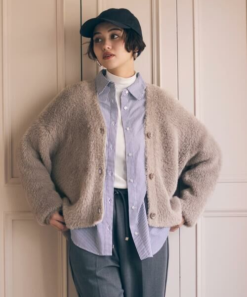 COMME CA ISM / コムサイズム カーディガン・ボレロ | 【ウォッシャブル】シャギーニット カーディガン | 詳細15