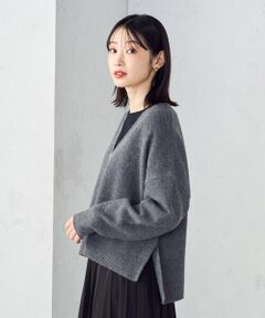 COMME CA ISM / コムサイズム カーディガン・ボレロ | 地柄　ジップカーディガン