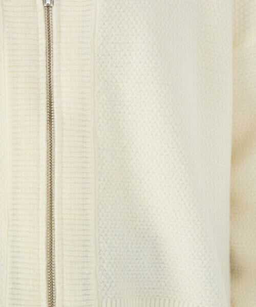 COMME CA ISM / コムサイズム カーディガン・ボレロ | 地柄 ジップカーディガン | 詳細8