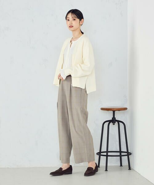 COMME CA ISM / コムサイズム カーディガン・ボレロ | 地柄 ジップカーディガン | 詳細2