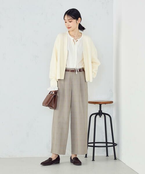 COMME CA ISM / コムサイズム カーディガン・ボレロ | 地柄 ジップカーディガン | 詳細3