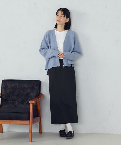 COMME CA ISM / コムサイズム カーディガン・ボレロ | 地柄 ジップカーディガン | 詳細20