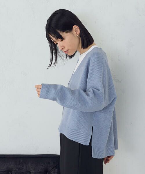 COMME CA ISM / コムサイズム カーディガン・ボレロ | 地柄 ジップカーディガン | 詳細21