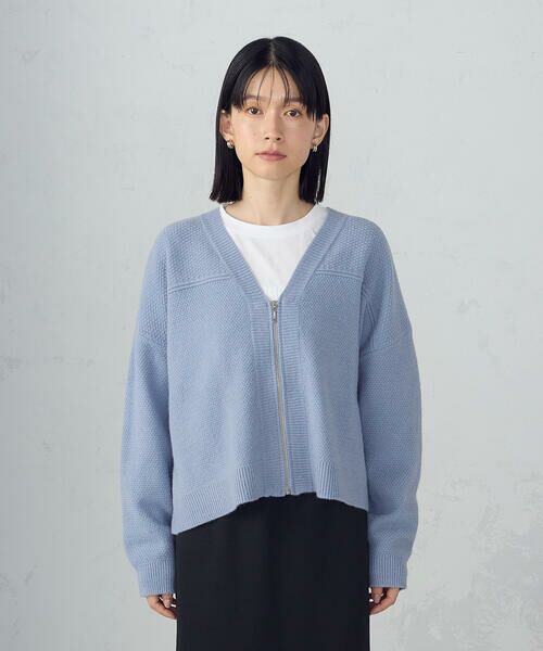 COMME CA ISM / コムサイズム カーディガン・ボレロ | 地柄 ジップカーディガン | 詳細25