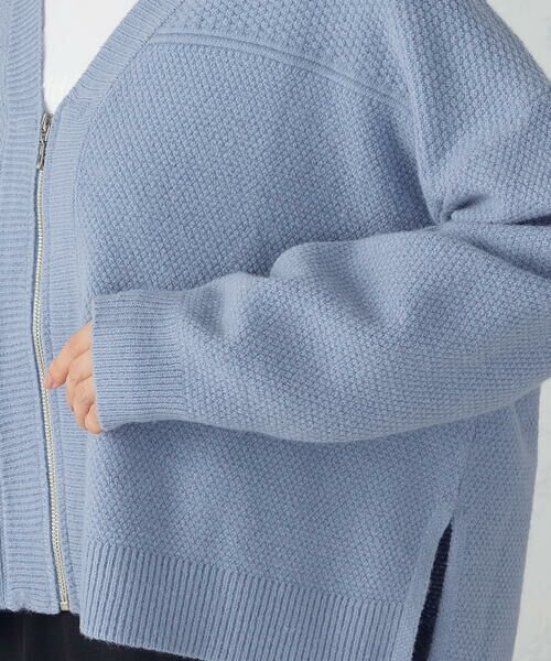 COMME CA ISM / コムサイズム カーディガン・ボレロ | 地柄 ジップカーディガン | 詳細29