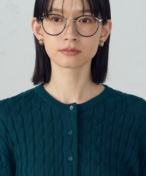 COMME CA ISM / コムサイズム カーディガン・ボレロ | ミニケーブル　クルーネックカーディガン | 詳細17