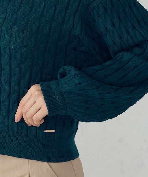 COMME CA ISM / コムサイズム カーディガン・ボレロ | ミニケーブル　クルーネックカーディガン | 詳細18
