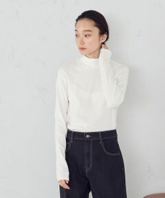 COMME CA ISM / コムサイズム カットソー | 吸湿発熱 ハイネックＴシャツ