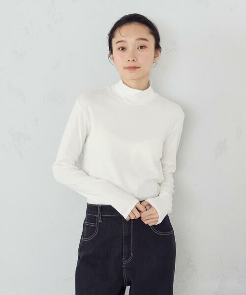 COMME CA ISM / コムサイズム カットソー | 吸湿発熱 ハイネックTシャツ | 詳細1