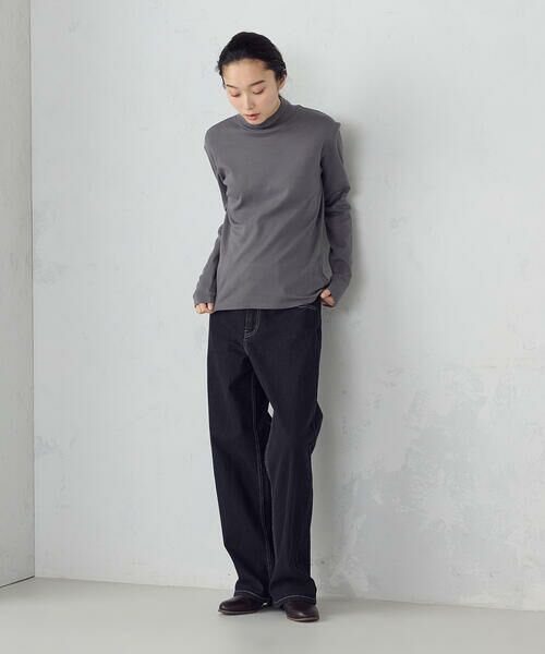 COMME CA ISM / コムサイズム カットソー | 吸湿発熱 ハイネックTシャツ | 詳細4