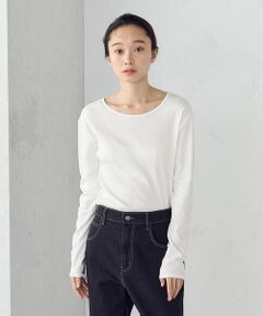 COMME CA ISM / コムサイズム カットソー | 吸湿発熱 クルーネックＴシャツ