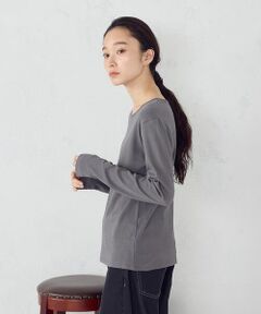 COMME CA ISM / コムサイズム カットソー | 吸湿発熱 クルーネックＴシャツ