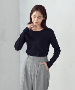 COMME CA ISM / コムサイズム カットソー | 吸湿発熱 クルーネックＴシャツ