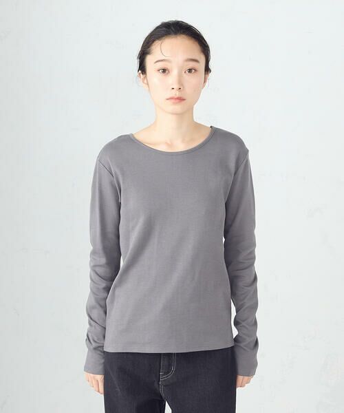 COMME CA ISM / コムサイズム カットソー | 吸湿発熱 クルーネックＴシャツ | 詳細10
