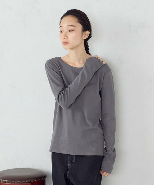 COMME CA ISM / コムサイズム カットソー | 吸湿発熱 クルーネックＴシャツ | 詳細9