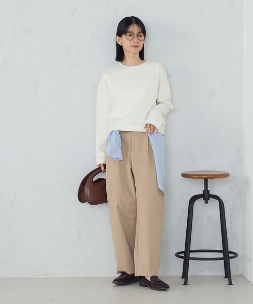 COMME CA ISM / コムサイズム カットソー | クロップド丈　ロンＴ | 詳細1