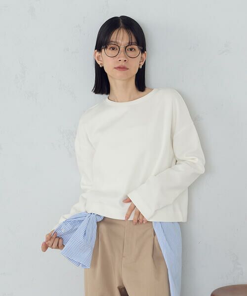 COMME CA ISM / コムサイズム カットソー | クロップド丈　ロンＴ | 詳細5