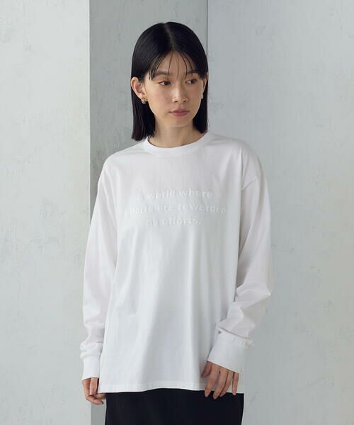 COMME CA ISM / コムサイズム カットソー | ロゴ　Ｔシャツ | 詳細4