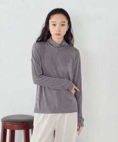 COMME CA ISM / コムサイズム カットソー | シャイニー ハイネックトップス