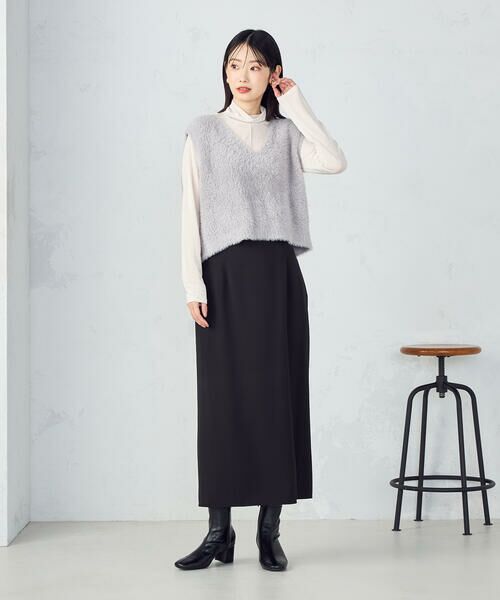 COMME CA ISM / コムサイズム カットソー | シャイニー ハイネックトップス | 詳細1