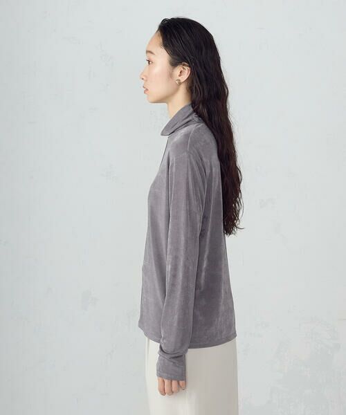 COMME CA ISM / コムサイズム カットソー | シャイニー ハイネックトップス | 詳細10
