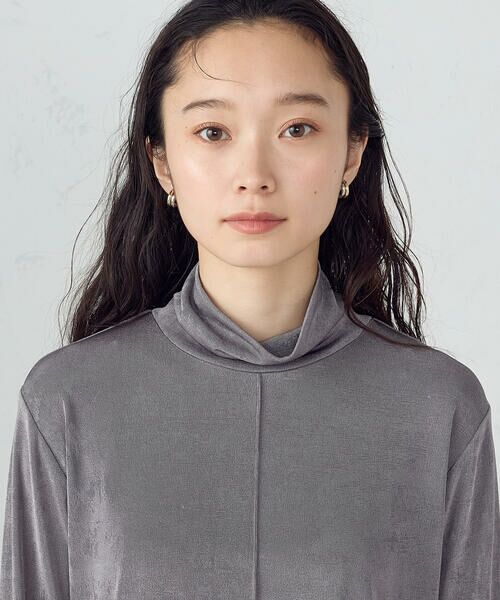 COMME CA ISM / コムサイズム カットソー | シャイニー ハイネックトップス | 詳細12