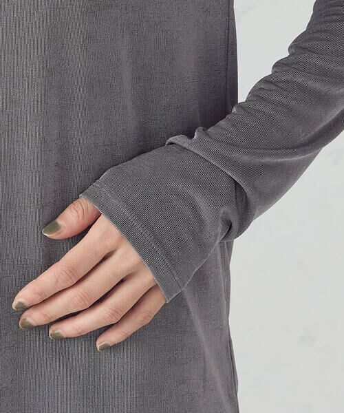 COMME CA ISM / コムサイズム カットソー | シャイニー ハイネックトップス | 詳細13