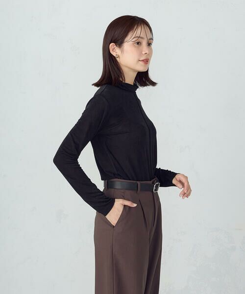 COMME CA ISM / コムサイズム カットソー | シャイニー ハイネックトップス | 詳細18