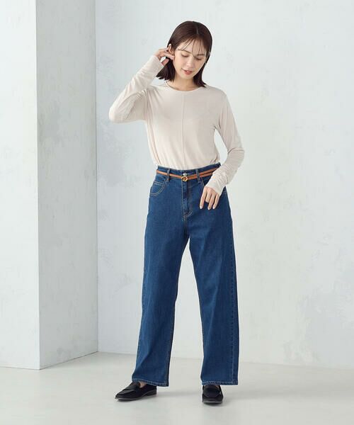 COMME CA ISM / コムサイズム カットソー | シャイニー クルーネックトップス | 詳細2