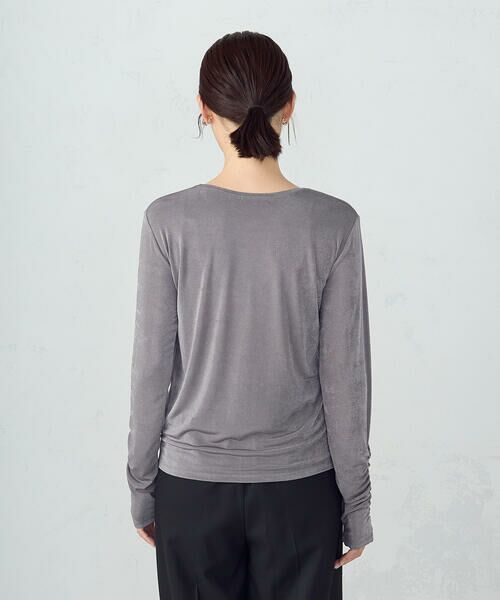 COMME CA ISM / コムサイズム カットソー | シャイニー クルーネックトップス | 詳細13