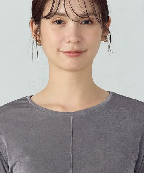 COMME CA ISM / コムサイズム カットソー | シャイニー クルーネックトップス | 詳細14