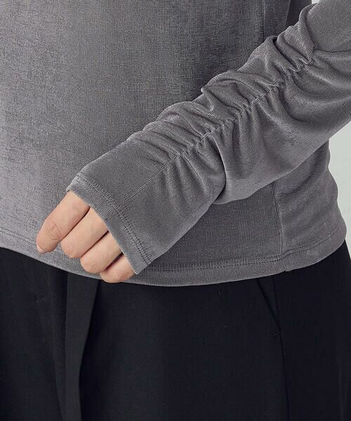 COMME CA ISM / コムサイズム カットソー | シャイニー クルーネックトップス | 詳細15