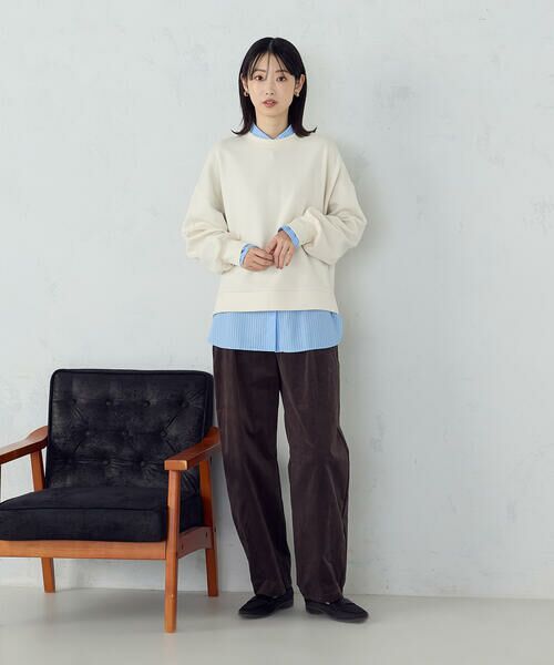 COMME CA ISM / コムサイズム スウェット | ダンボールニット　トレーナー　／　セットアップ対応 | 詳細3