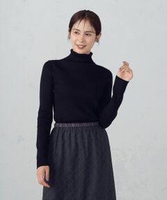 COMME CA ISM / コムサイズム ニット・セーター | 【マシンウォッシャブル】ベーシック　タートルネックリブニット